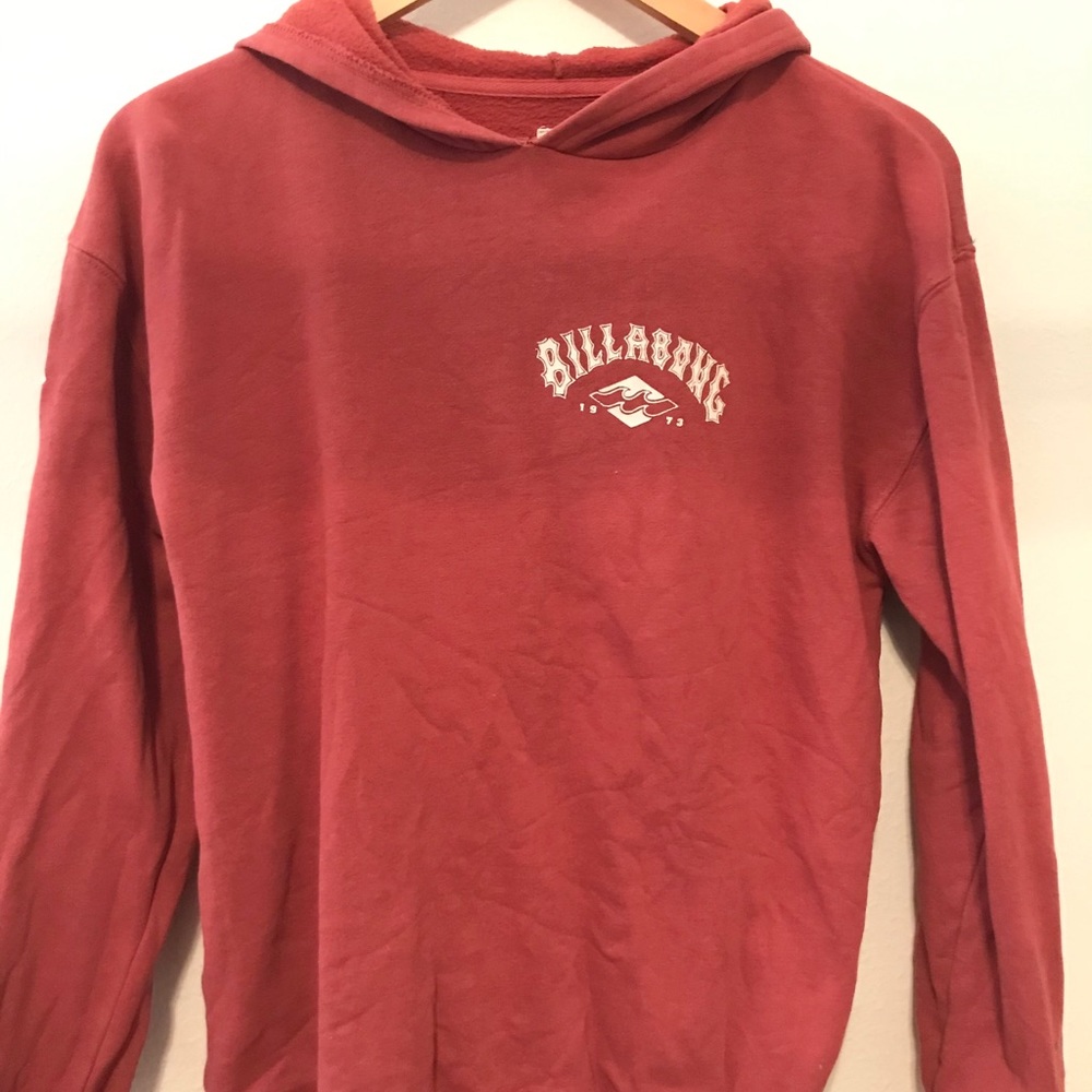 Sz S burnt red billabong hoodie PERFECT CONDITION!